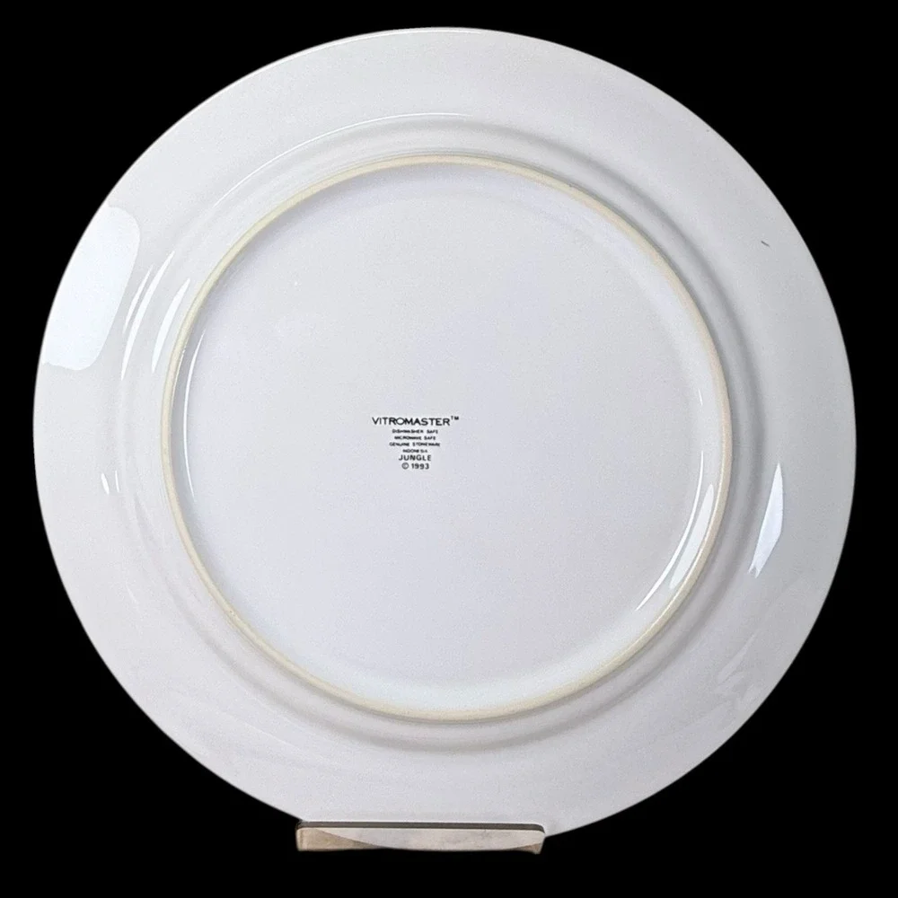 Vitromaster Jungle Animal Print Dinner Plate 10.5